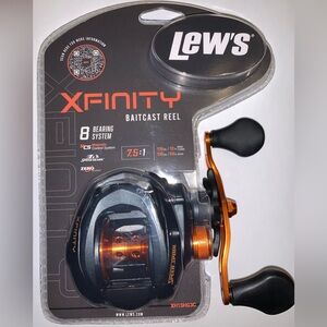 Lew's Xfinity Baitcast Reel - Model # (XH1SHG3C) - 7.5:1 RH - Brand New